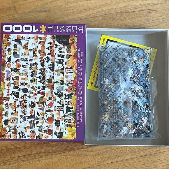 Halloween Pets 1000 Piece Puzzle Dogs Cats Eurograghics - Picture 3 of 7